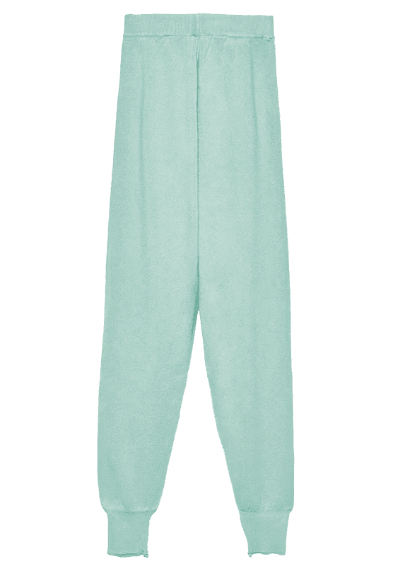 Pantalone maglia menta