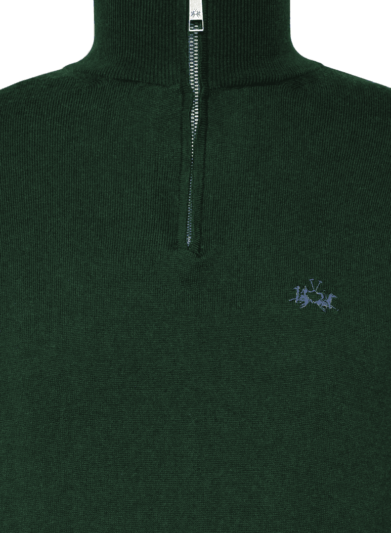 Man half zip tricot