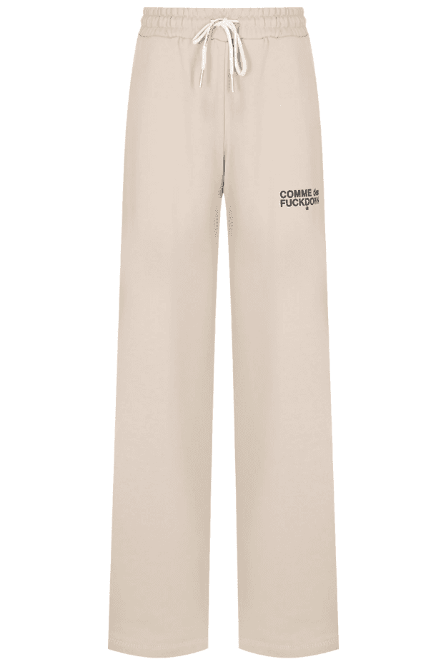 Comme Des Fuckdown Pantaloni palazzo beige