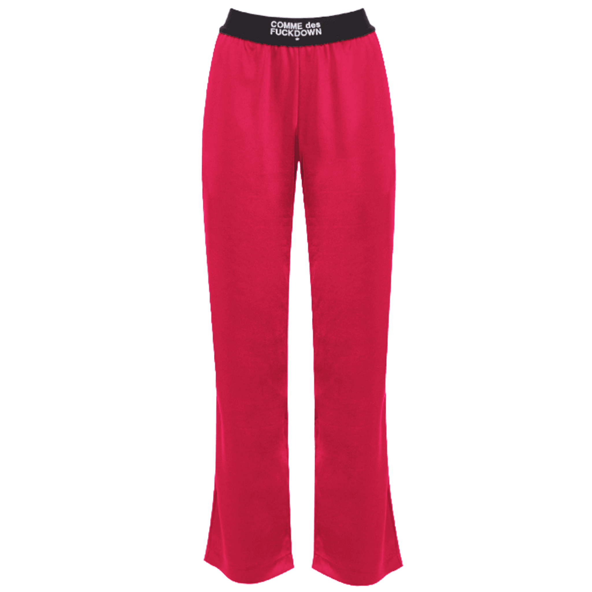 Comme Des Fuckdown Pantaloni in raso fuxia