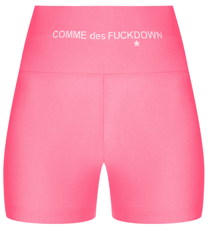 Comme Des Fuckdown Shorts in lycra