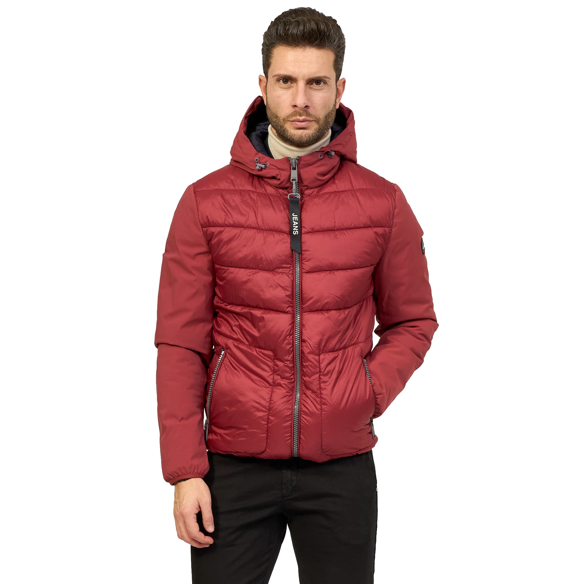 Yes Zee Giacca rossa in nylon