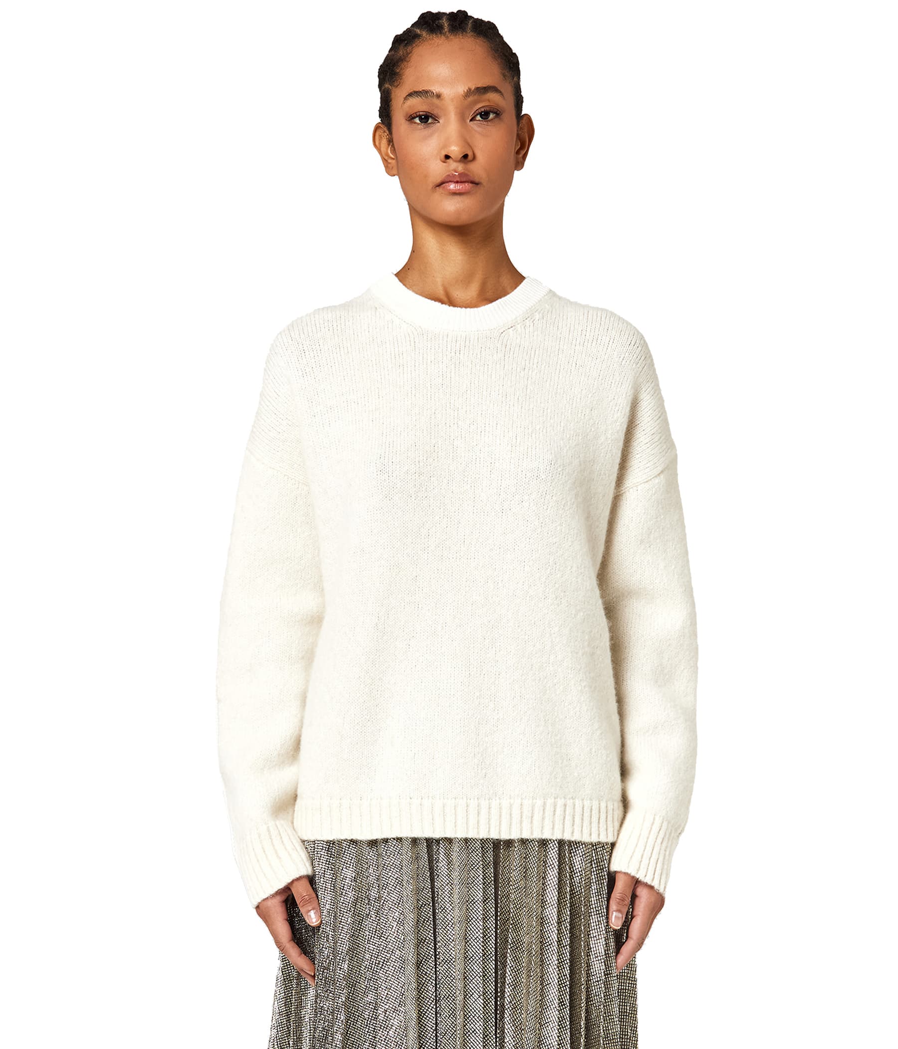 Alpha Studio Girocollo boxy match yarn