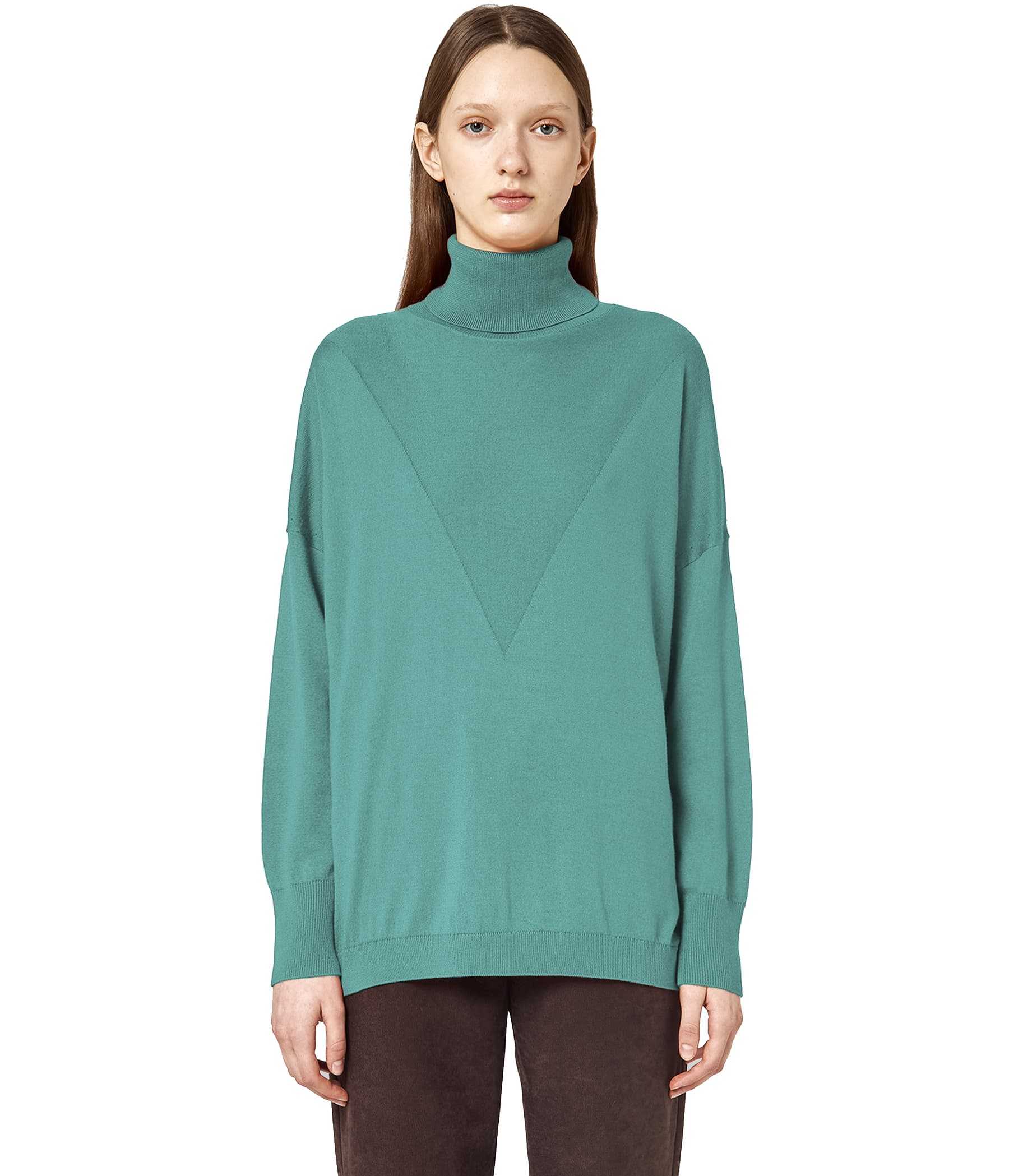 Alpha Studio Dolcevita intarsio verde acqua