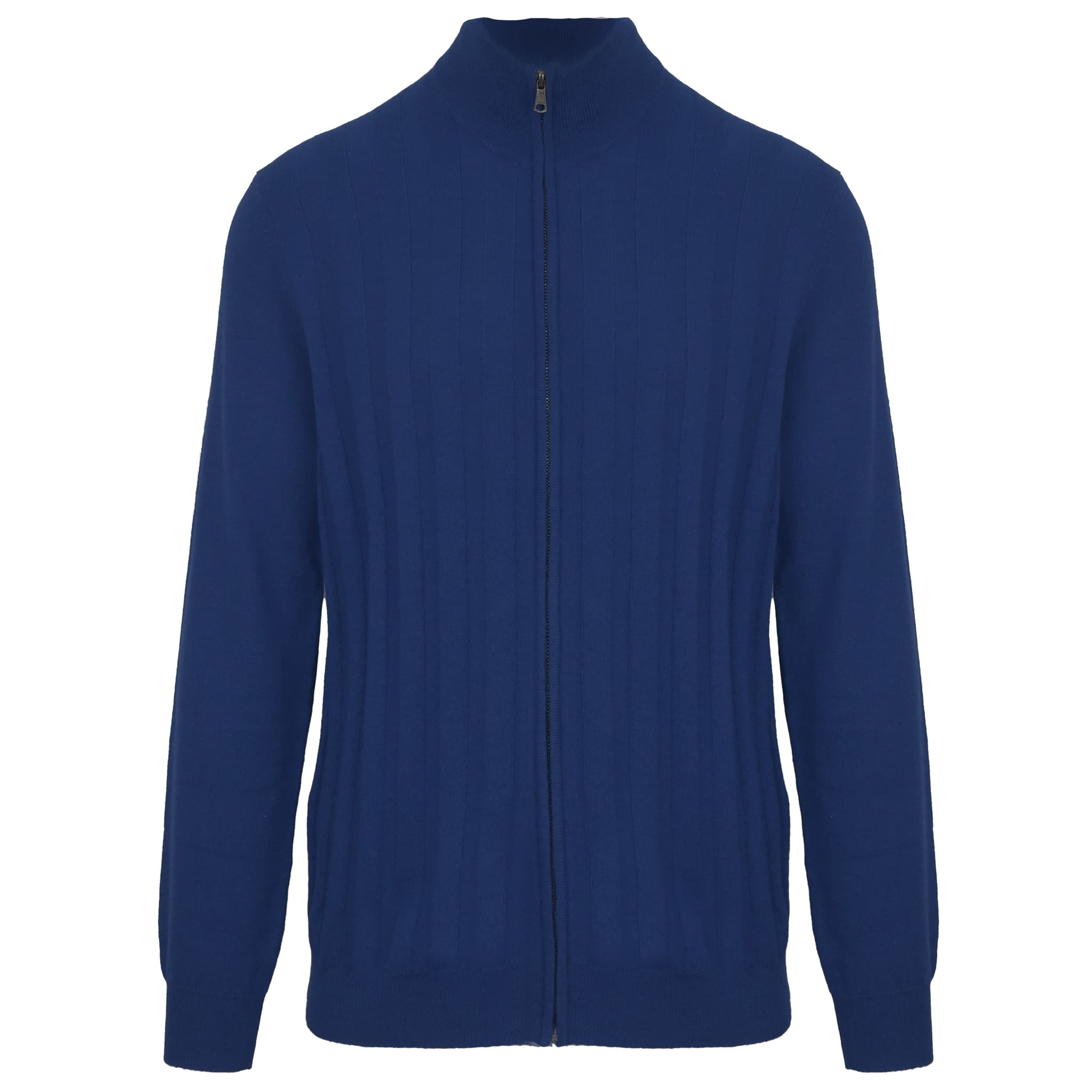 Malo Cardigan zip zaffiro