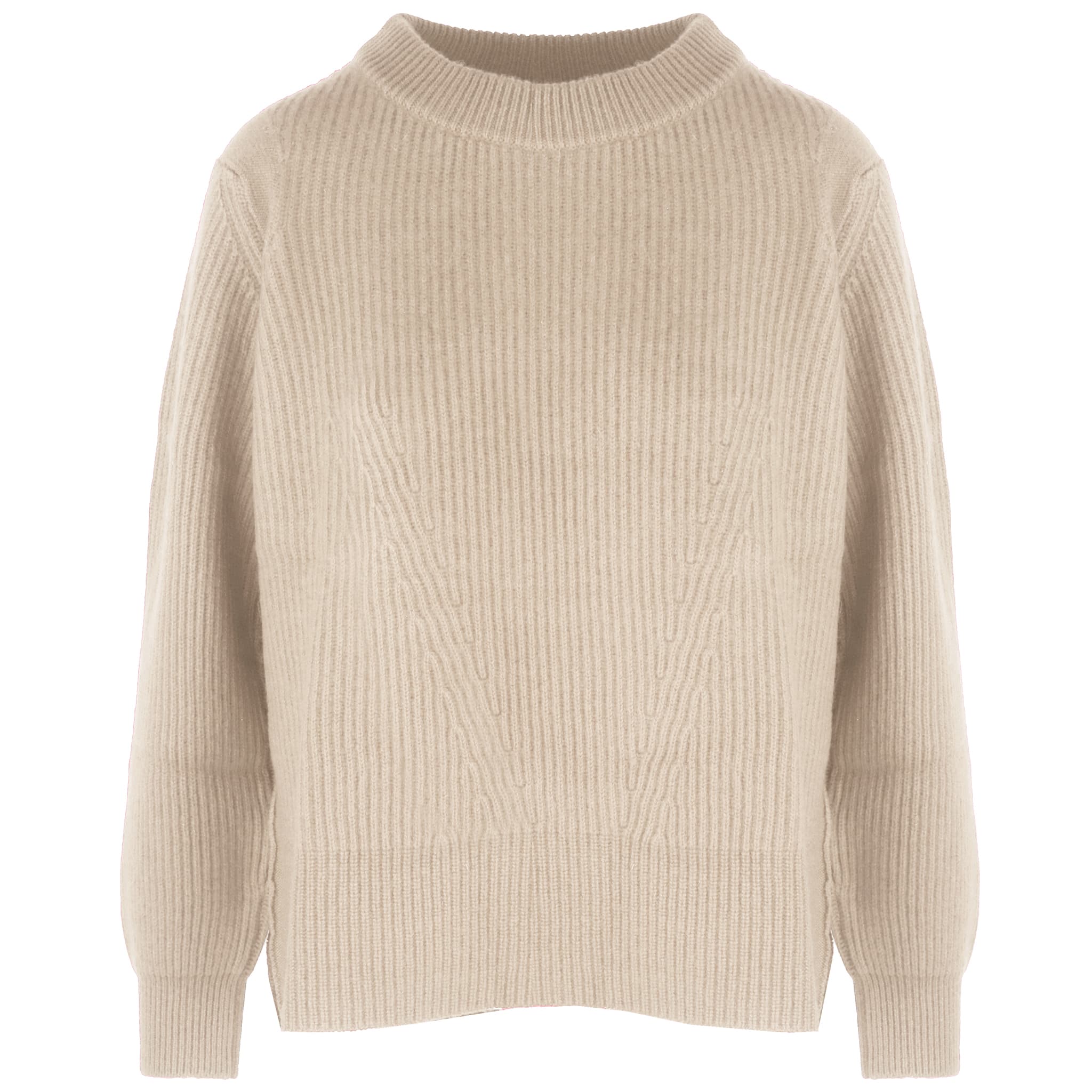 Malo Girocollo cashmere sabbia