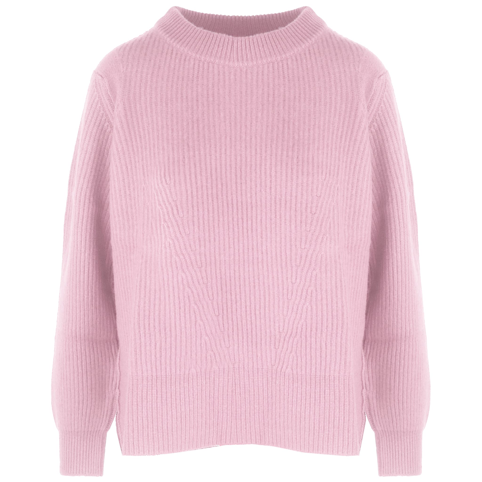 Malo Girocollo cashmere malva