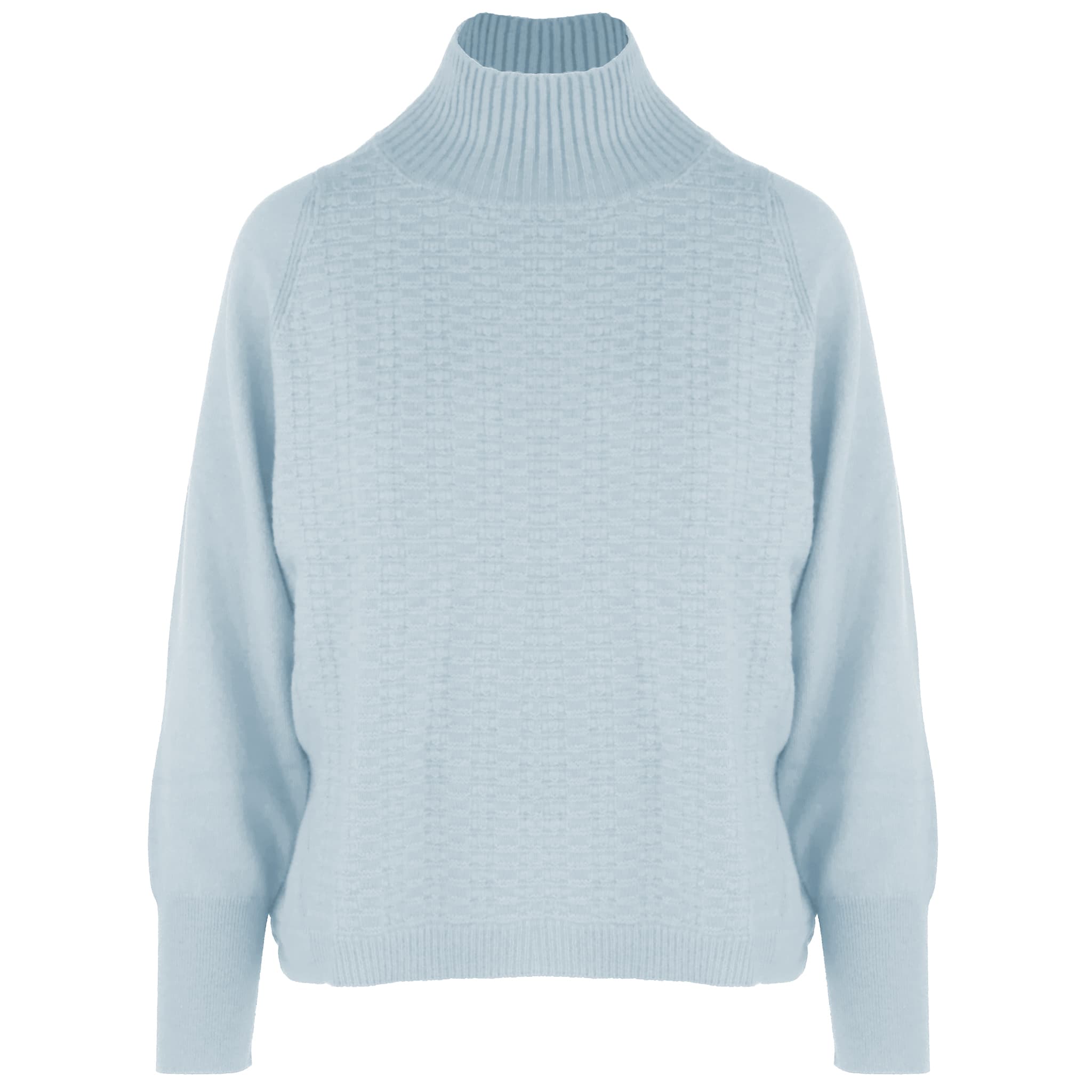Malo Collo alto cashmere acqua