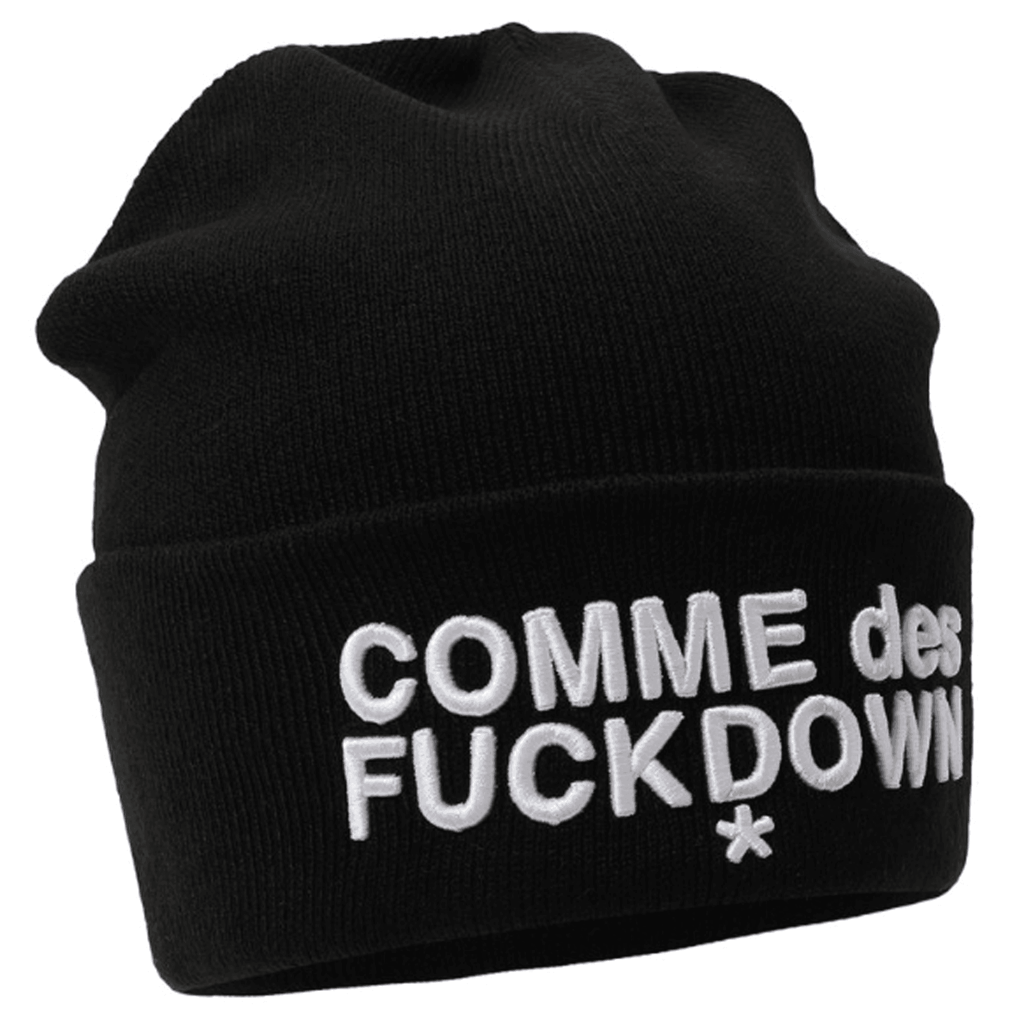 Comme Des Fuckdown Berretto maglia nero