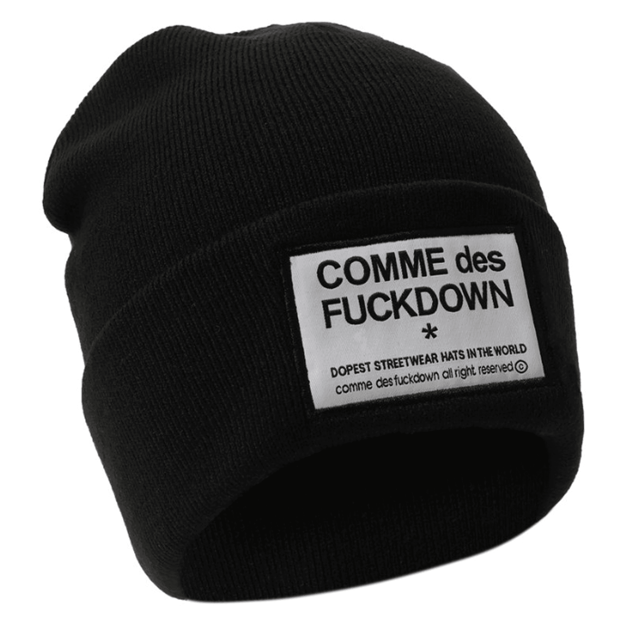 Comme Des Fuckdown Berretto logo etichetta