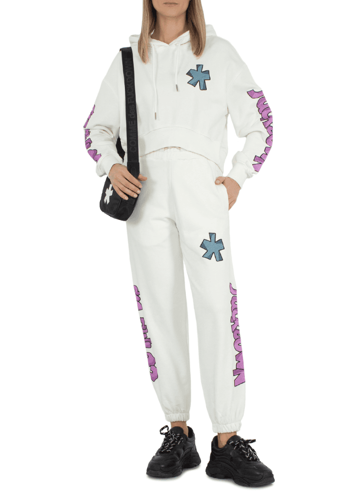 Pantaloni felpa ricamo