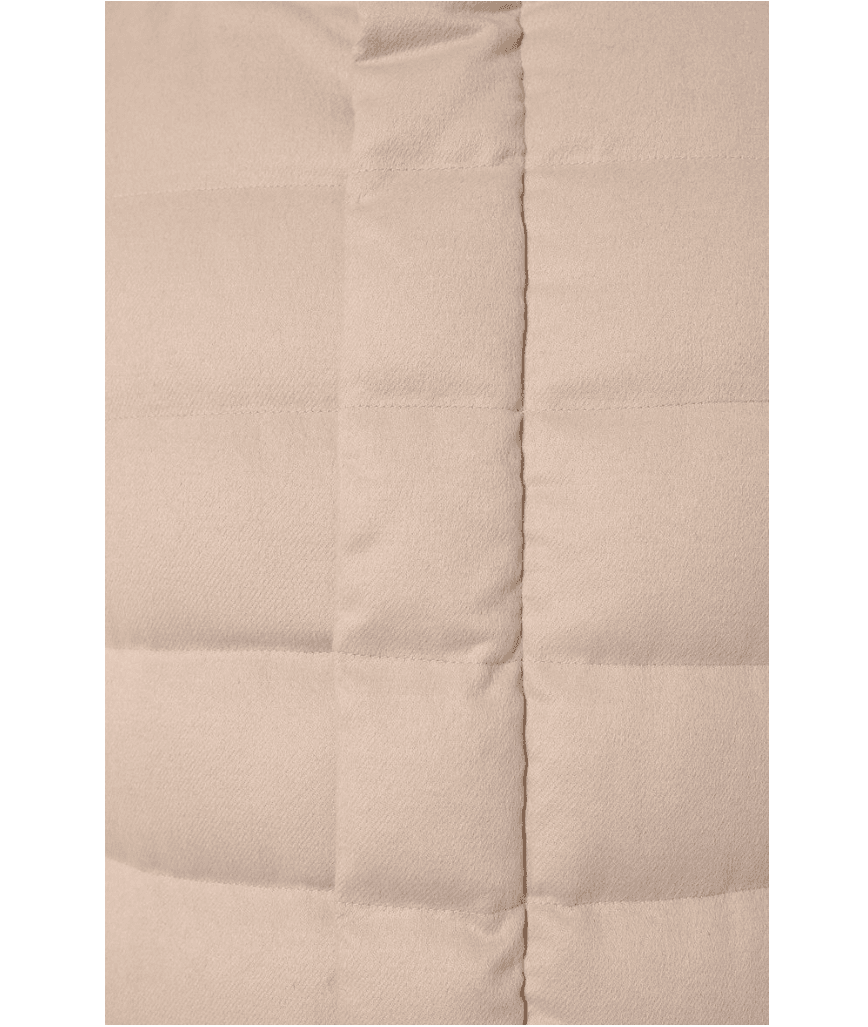 Piumino cashmere beige