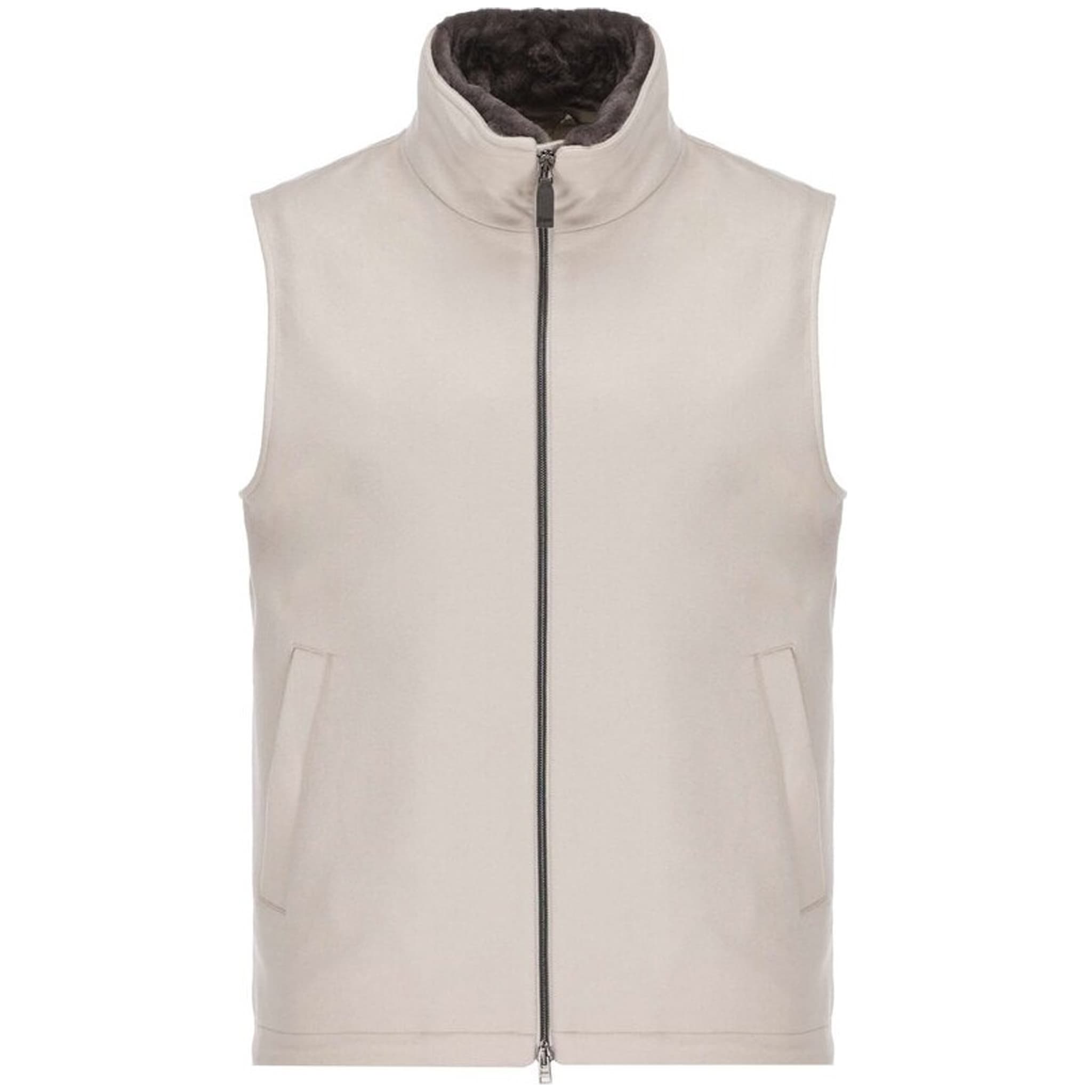 Herno Gilet cashmere beige
