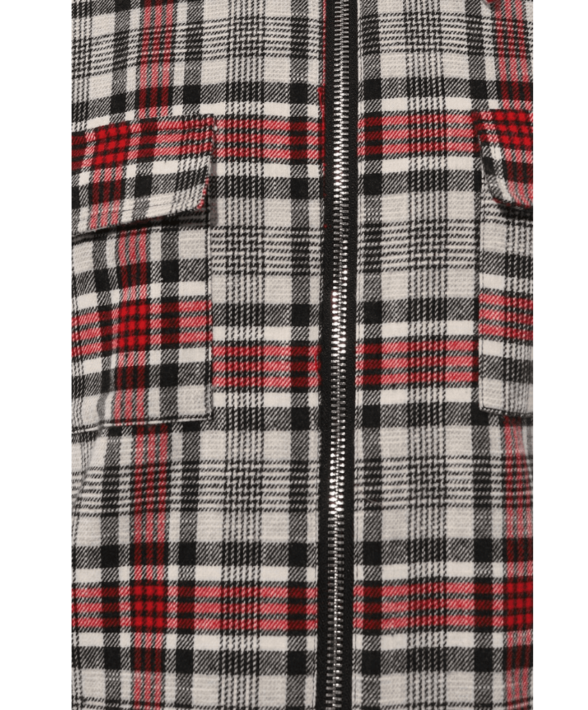 Giacca tartan all-zip
