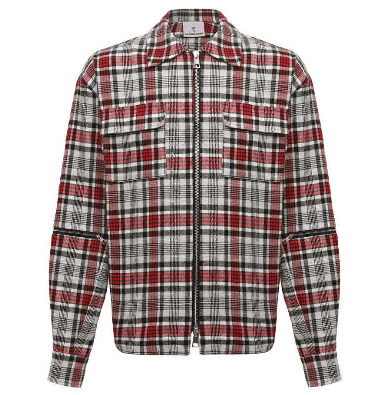 Diego Venturino Giacca tartan all-zip