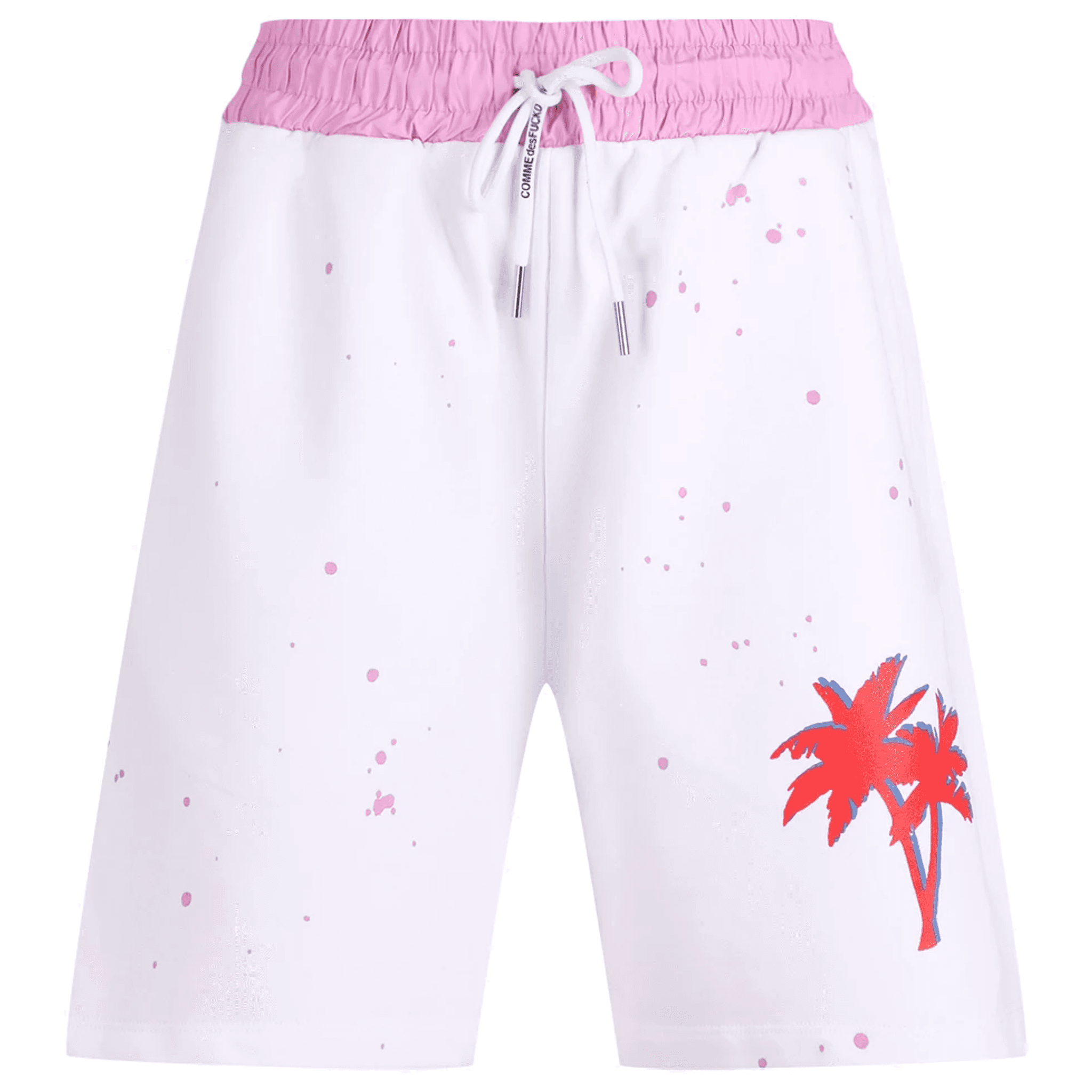 Comme Des Fuckdown Short stampa palme