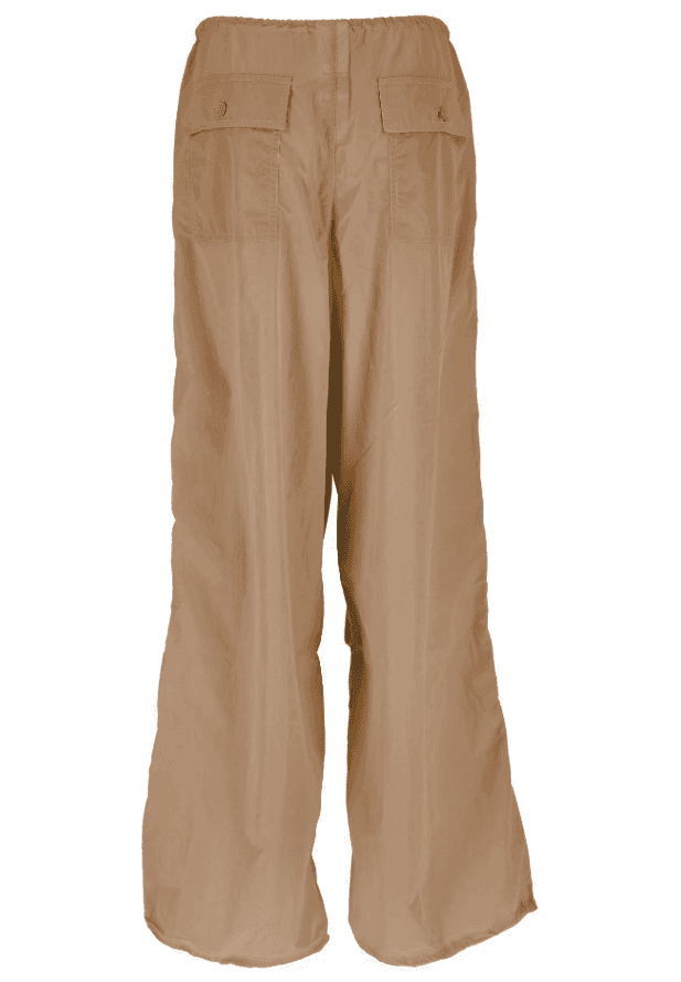 Pantaloni nylon marrone