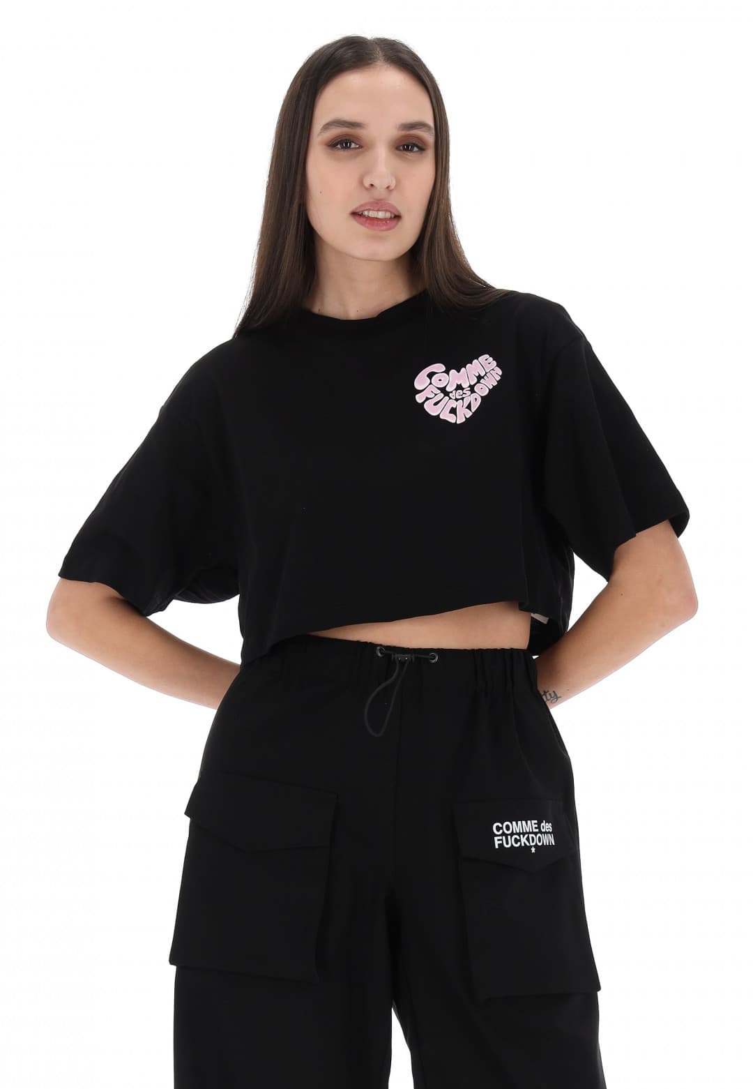 Comme Des Fuckdown T-shirt con stampa