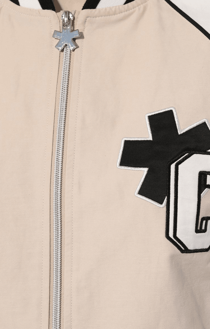 Bomber all-zip beige