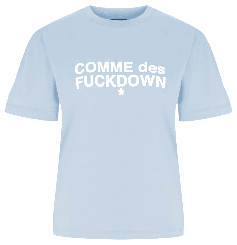 Comme Des Fuckdown T-shirt stampa logo