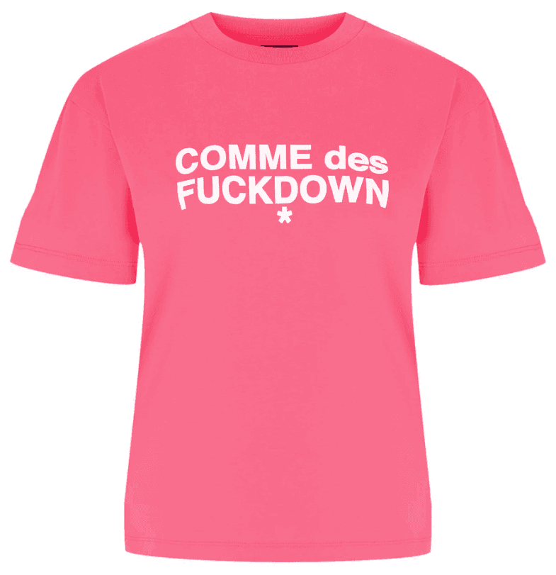 Comme Des Fuckdown T-shirt stampa logo