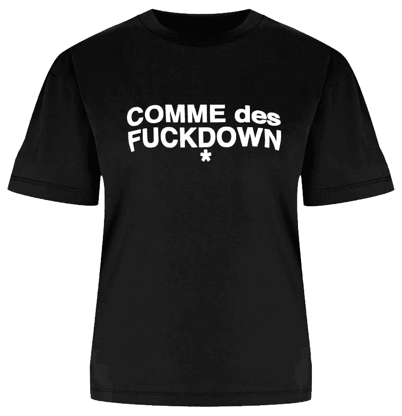 Comme Des Fuckdown T-shirt stampa logo