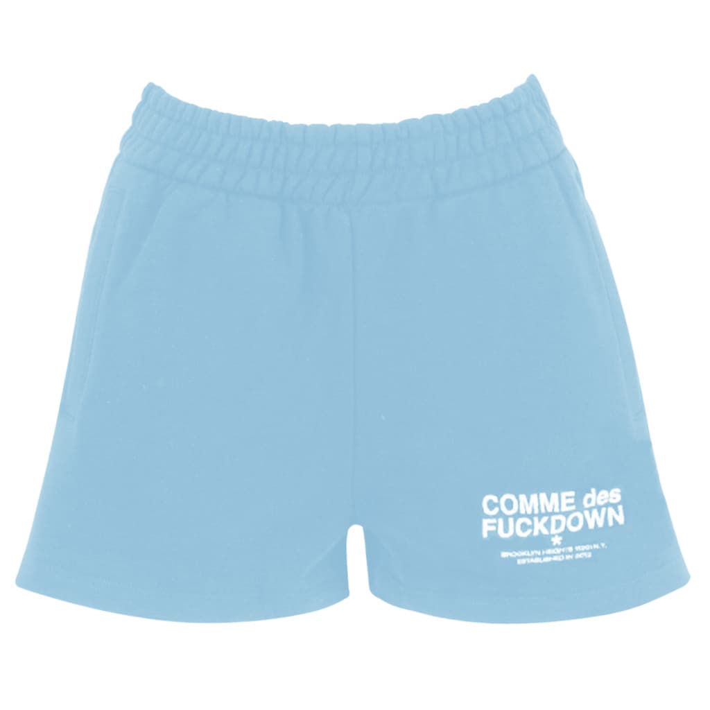 Comme Des Fuckdown Shorts cotone azzurro
