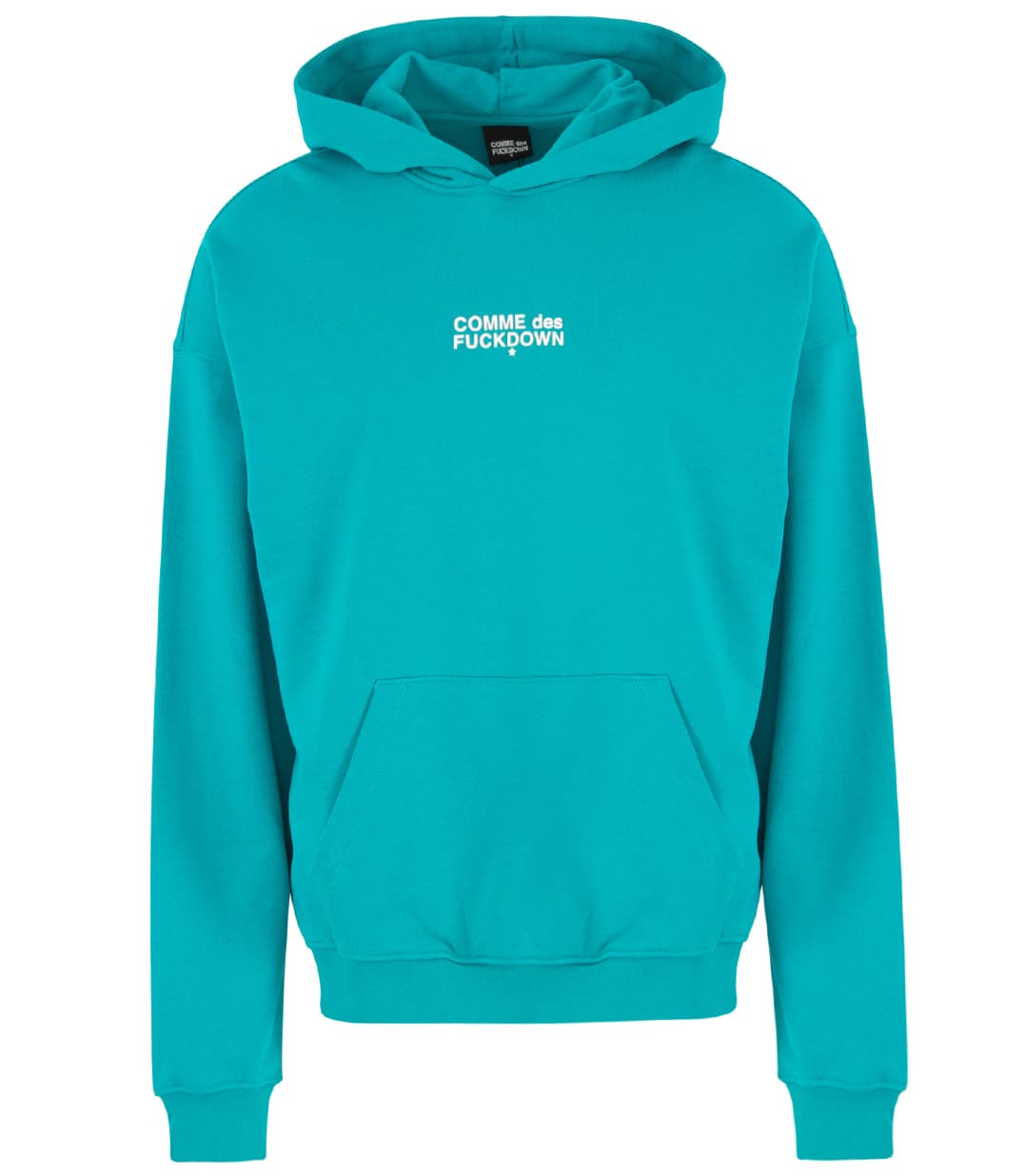 Comme Des Fuckdown Felpa cappuccio stampa logo