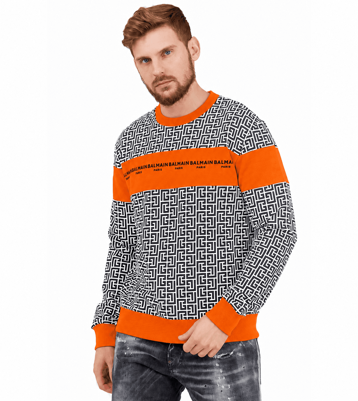 Balmain Felpa stampa pattern