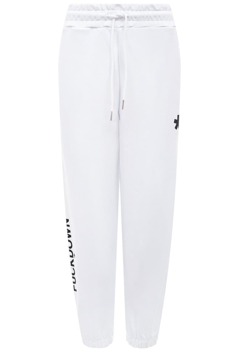 Comme Des Fuckdown Pantaloni felpa bianchi