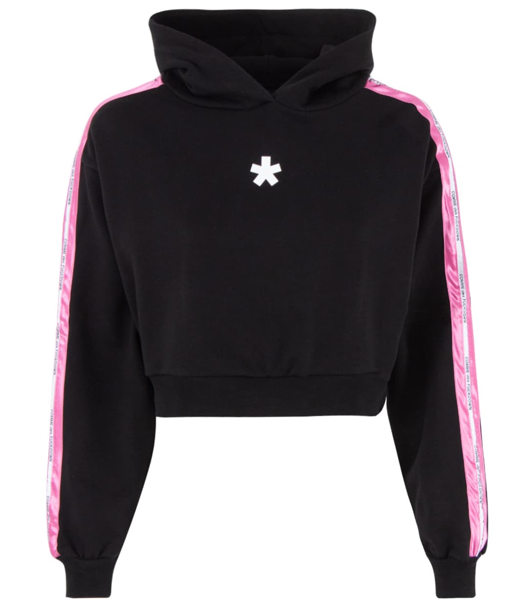 Comme Des Fuckdown Felpa corta cappuccio