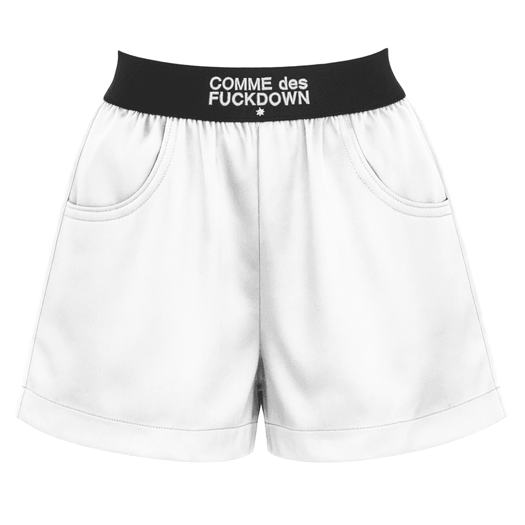Comme Des Fuckdown Shorts in modal bianchi