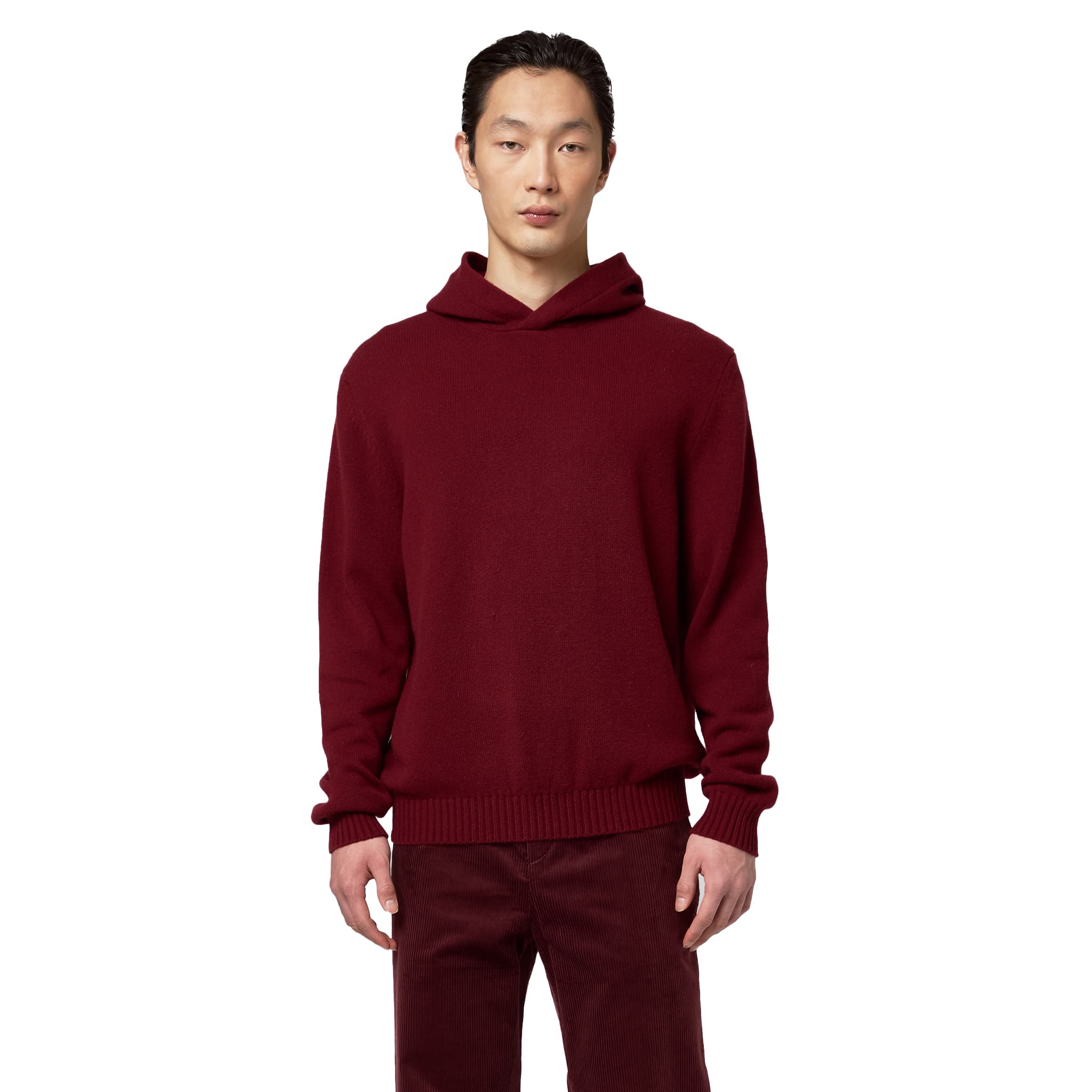Alpha Studio Maglia cashmere cappuccio