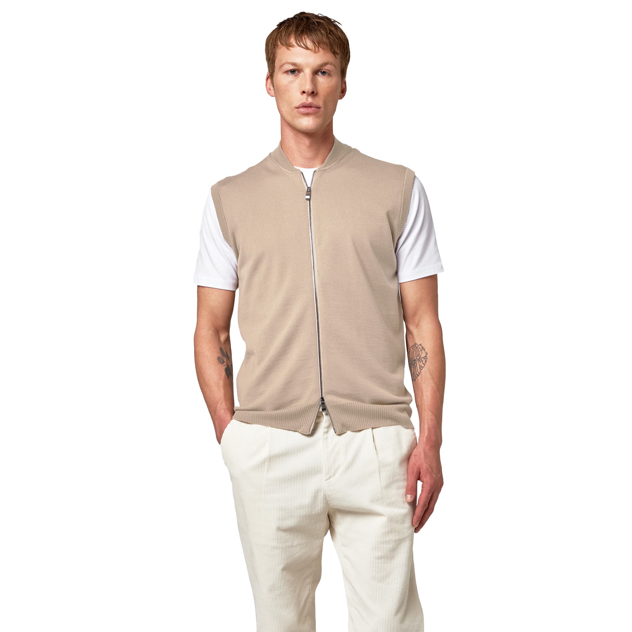 Alpha Studio Gilet bomber zip