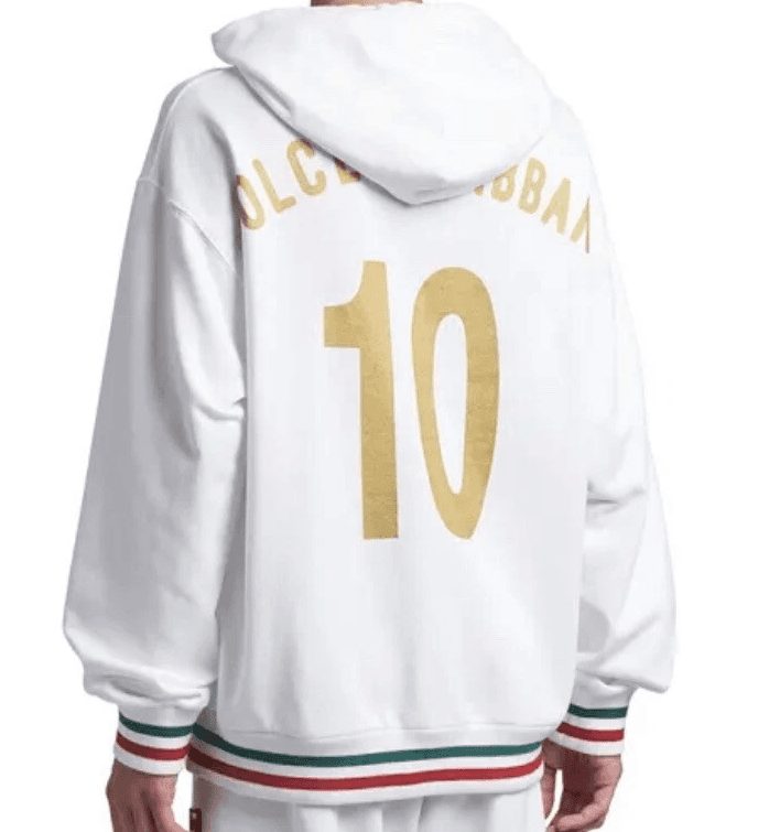 Optical white hoodie