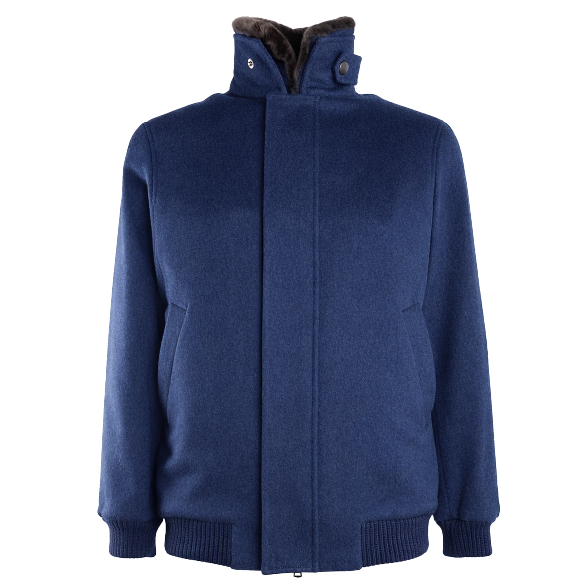 Loro Piana Tessuto Bomber lana pelliccia