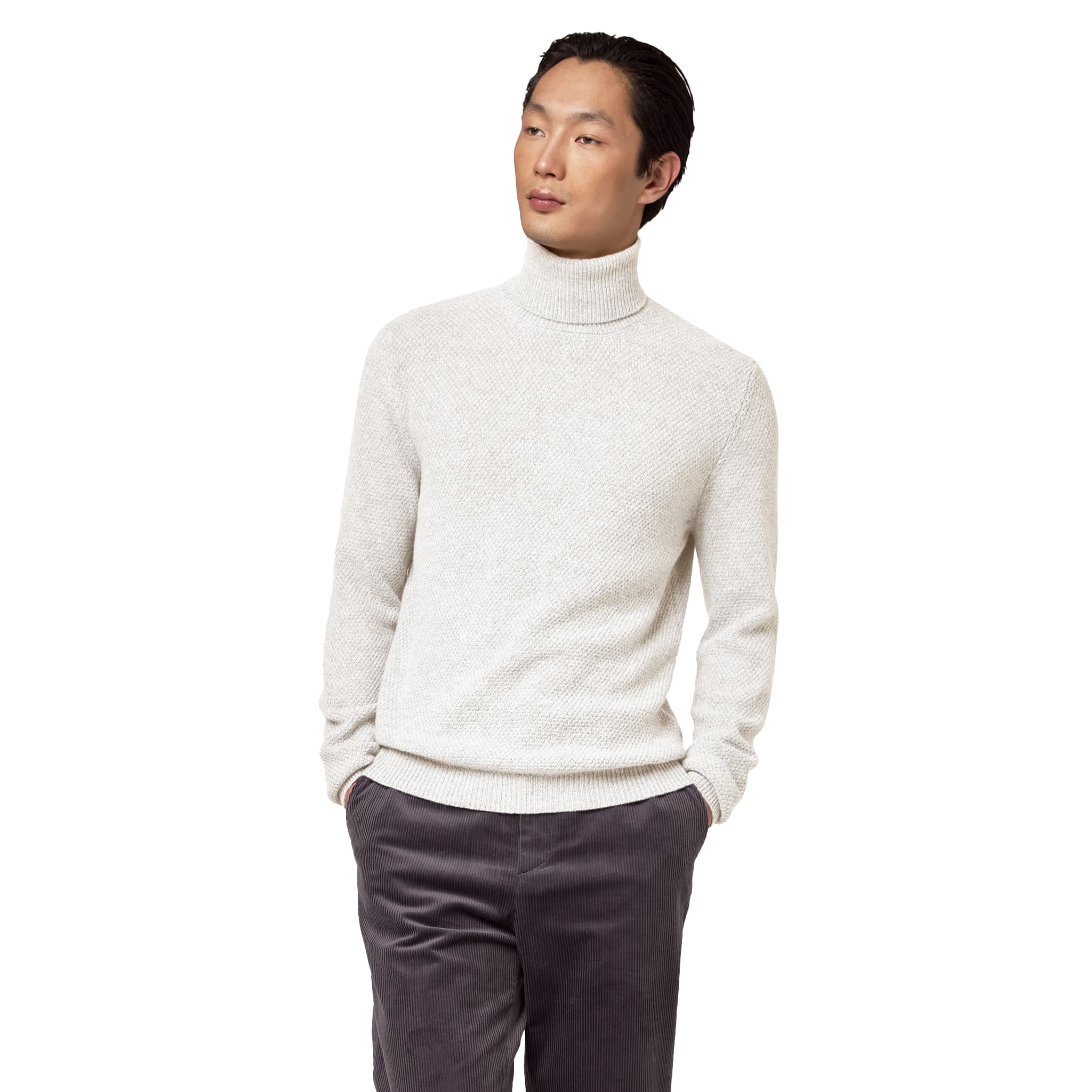 Alpha Studio Maglia cashmere chicco riso