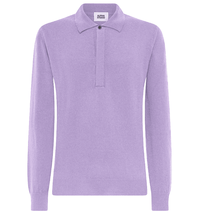 Alpha Studio Polo seta & cashmere