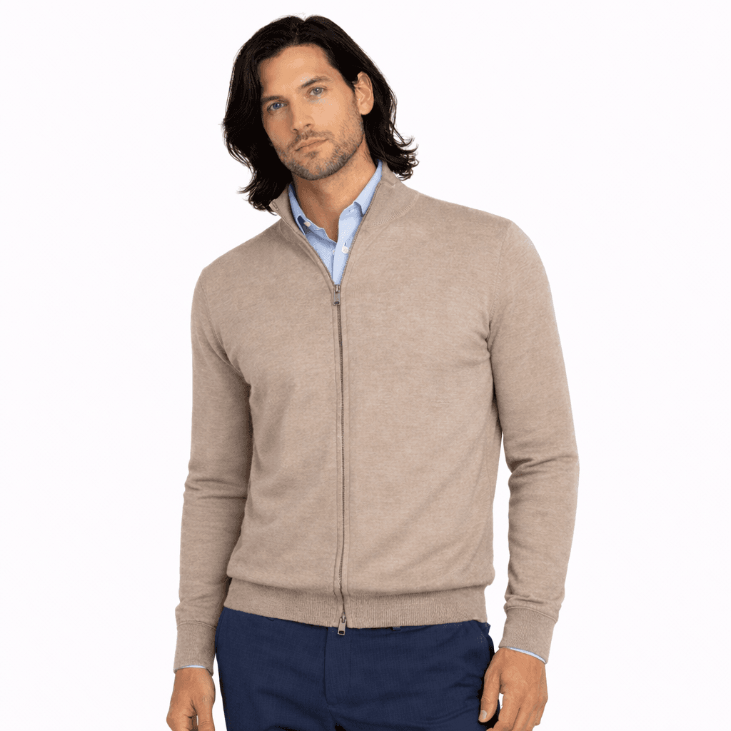 Bagutta Cardigan finezza 16 beige