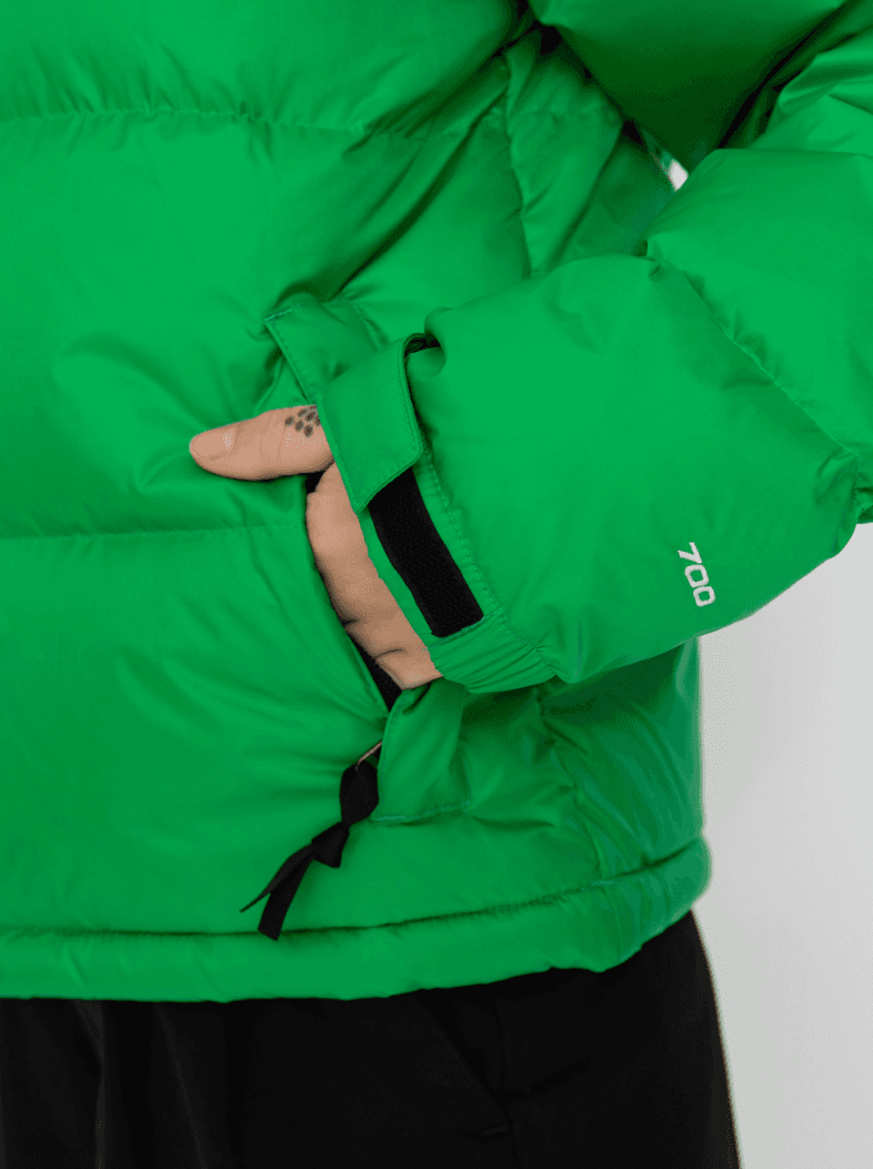 96 retro nuptse jkt optic emerald