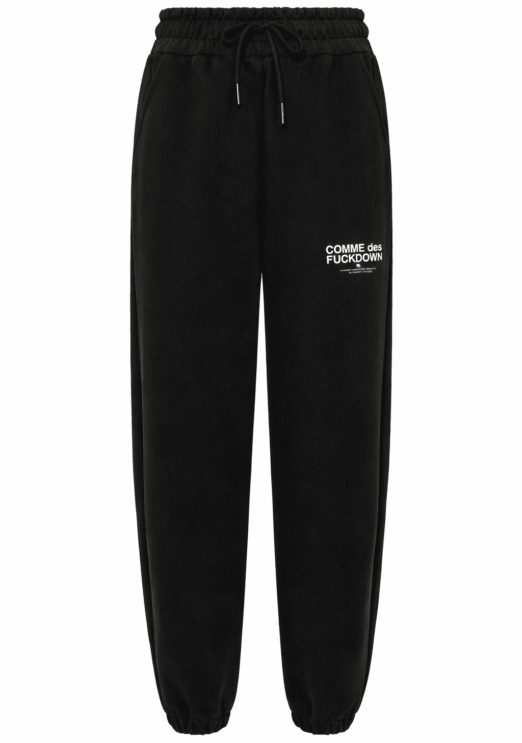 Comme Des Fuckdown Pantaloni felpa stampa logo