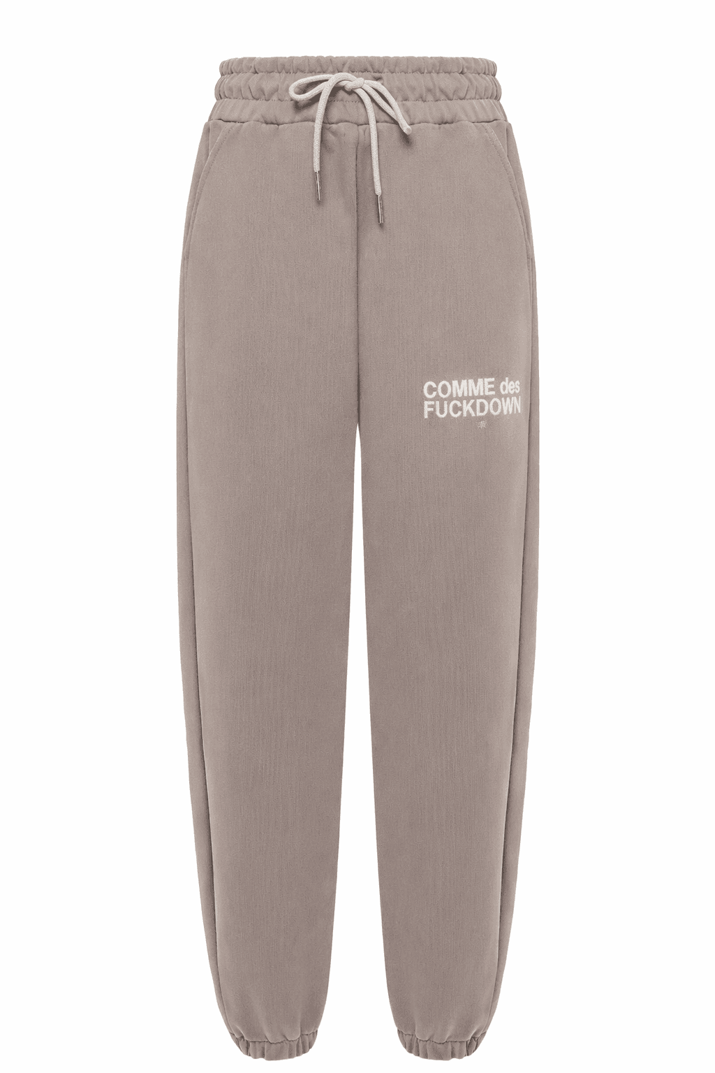 Comme Des Fuckdown Pantaloni felpa logo ricamo