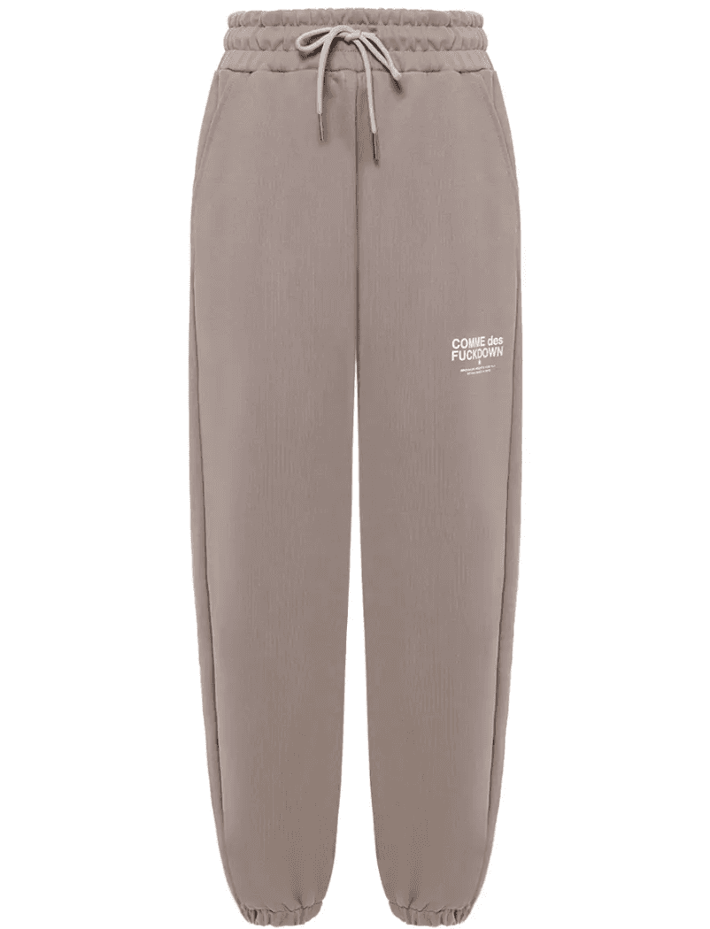 Comme Des Fuckdown Pantaloni felpa stampa logo