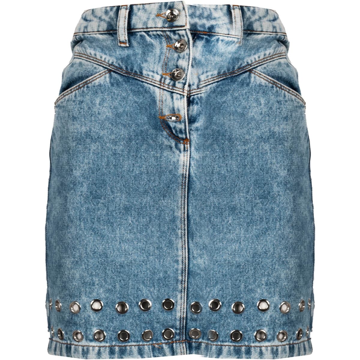 Patrizia Pepe Gonna denim washed