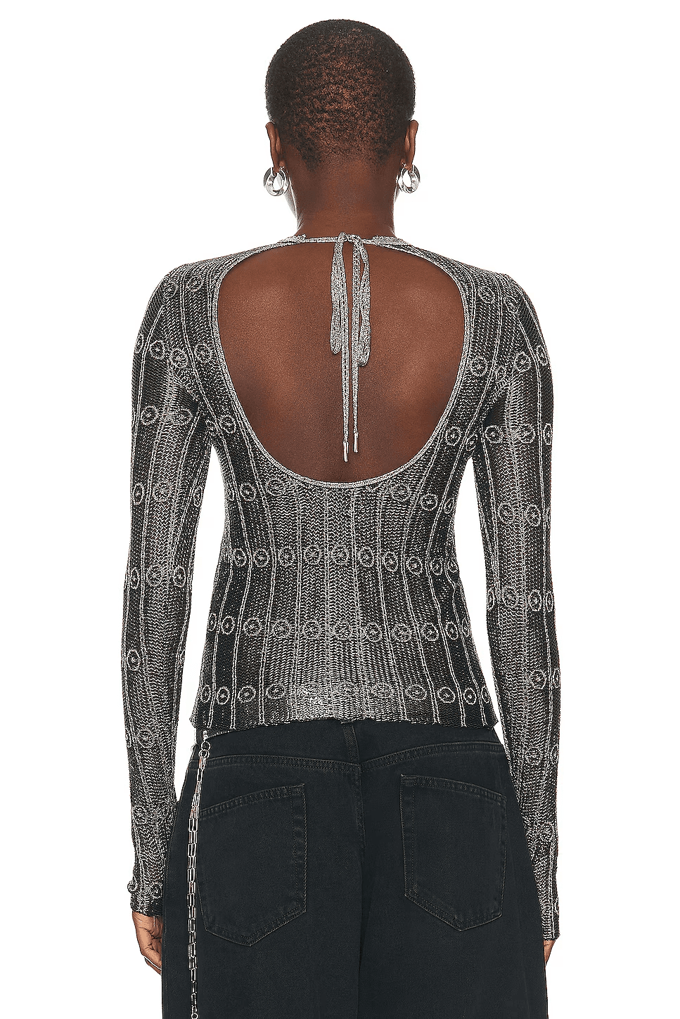 Top black-silver