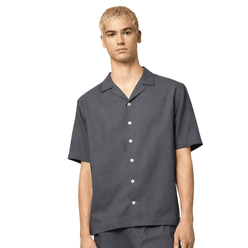 Alpha Studio Camicia bowling lino