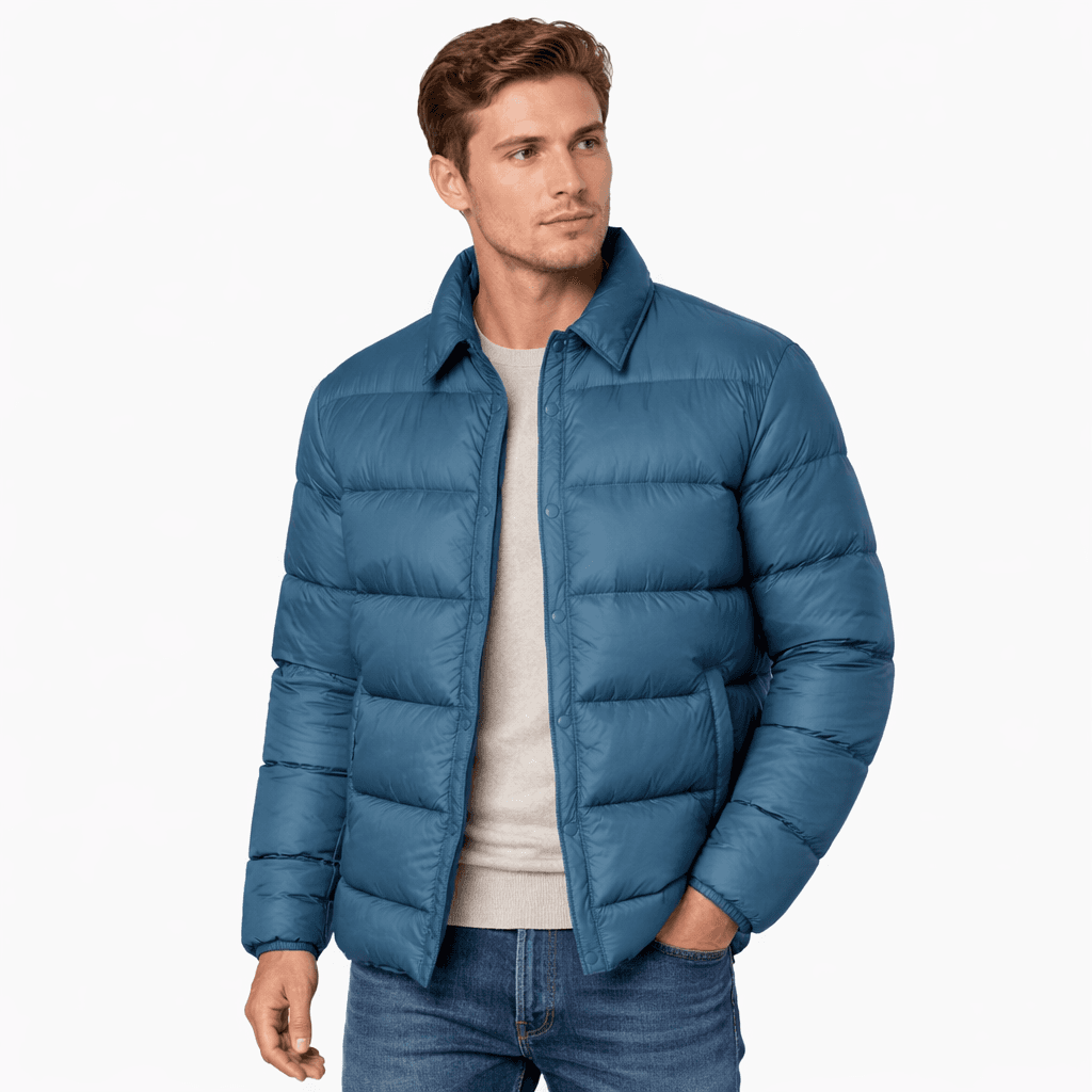 Piumino blu