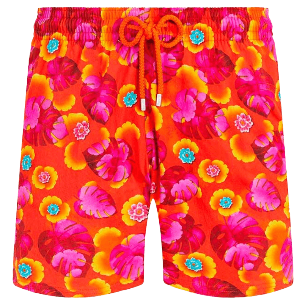 Vilebrequin Swim shorts leaf vintage