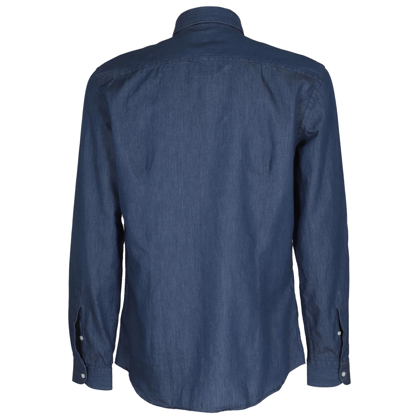 Camicia denim blu scuro
