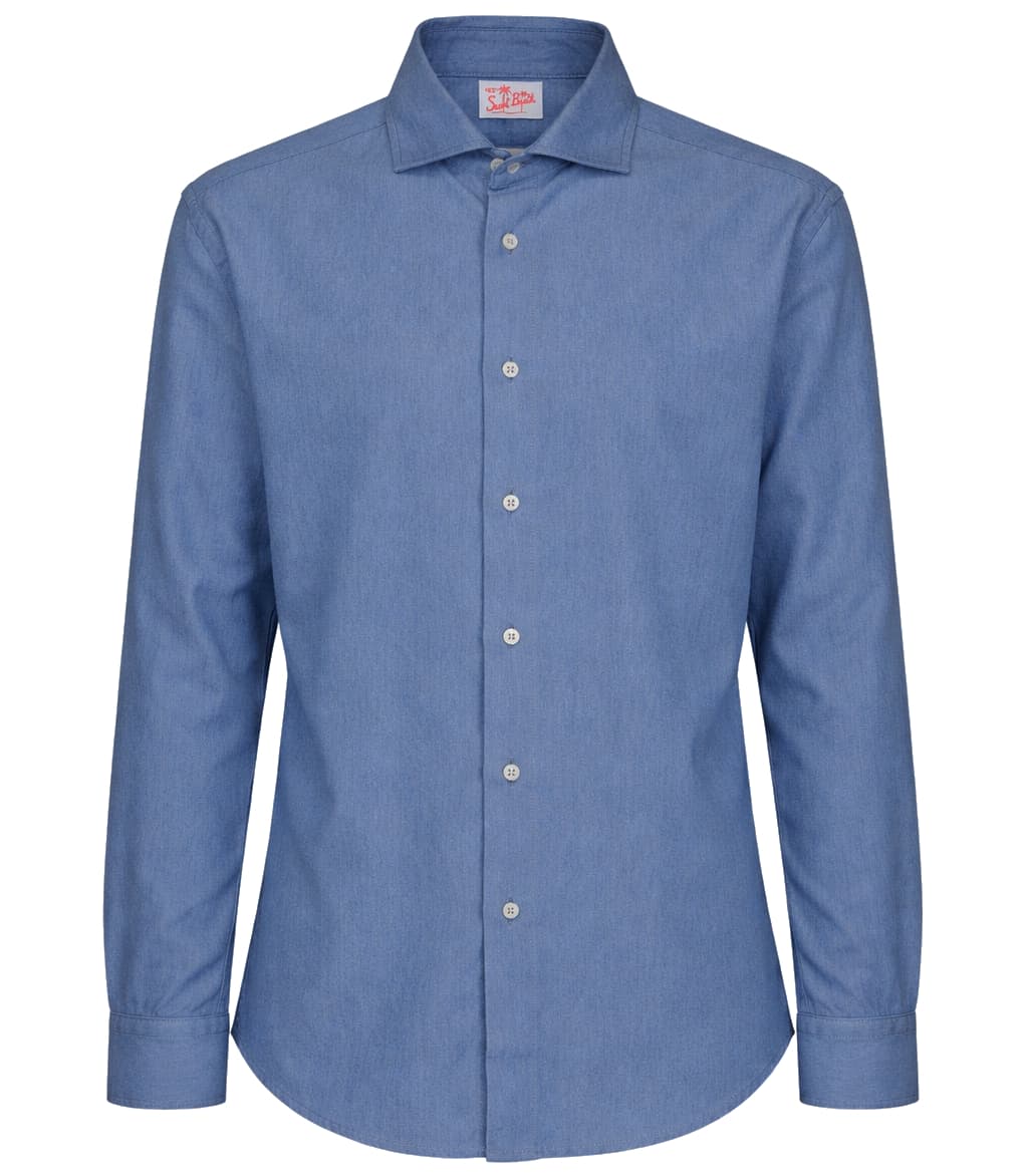 MC2 Saint Barth Camicia denim blu chiaro